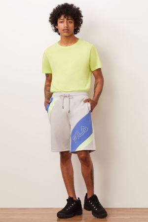 FILA Saburo Shorts Grey / Blue / Green,Mens Clothing | CA.RHWAQM502